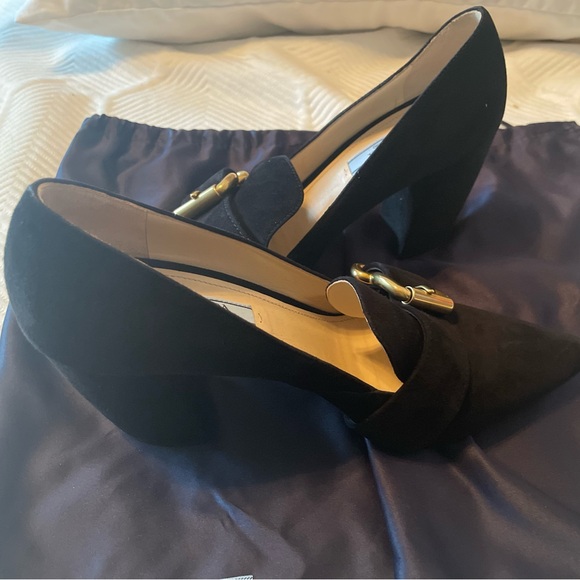 PRADA SUEDE POINTY TOE PUMPS - Picture 8 of 9